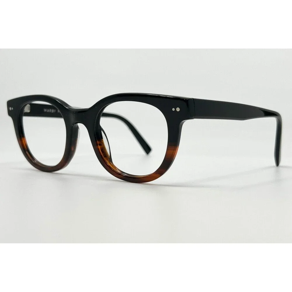 Warby Parker Gideon Eyeglasses Mens Black Tortoise Two-Tone 48-21-142